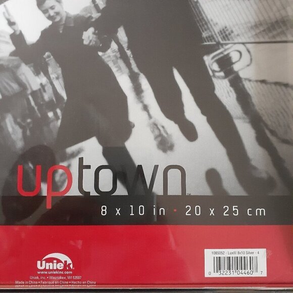 Uniek Silver 8x10 Photo Frame with Stand & Wall Mount -Modern, Minimalist Decor - Picture 3 of 8